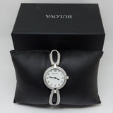  Shop Authentic Bulova Crystal Collection Mother of Pearl Dial Silver Steel Strap Watch for Women - 96L223 - Luxxuri