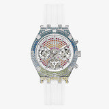  Shop Authentic Guess Glitz Pride Limited Edition White Dial White Rubber Strap Watch for Women - GW0407L4 - Luxxuri