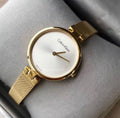  Shop Authentic Calvin Klein Authentic White Dial Rose Gold Mesh Bracelet Watch for Women - K8G23526 - Luxxuri