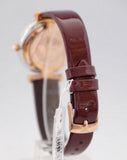  Shop Authentic Emporio Armani Gianni T-Bar Quartz Silver Dial Brown Leather Strap Watch For Women - AR11061 - Luxxuri
