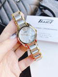  Shop Authentic Tissot T Wave Mother of Pearl Dial Two Tone Steel Strap Watch for Women - T023.210.22.117.00 - Luxxuri