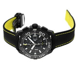  Shop Authentic Tag Heuer Aquaracer Chronograph PVD Black Dial Black Nylon Strap Watch for Men - CAY218A.FC6361 - Luxxuri