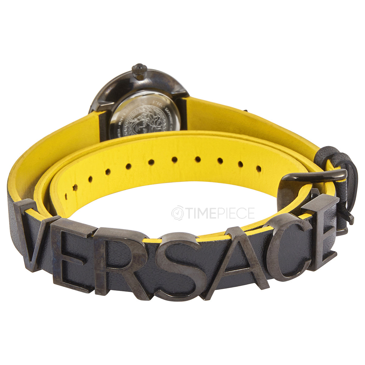  Shop Authentic Versace V-Flare Quartz Black Dial Black Leather Strap Watch for Women - VEBN00518 - Luxxuri