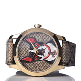 Shop Authentic Gucci G Timeless Brown Dial Brown Leather Strap Watch For Women - YA1264056 - Luxxuri