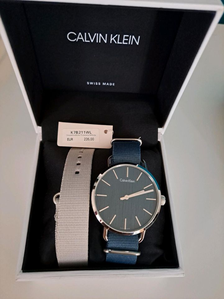  Shop Authentic Calvin Klein Even Green Dial Green NATO Strap Watch for Men - K7B211WL - Luxxuri
