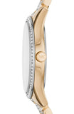  Shop Authentic Michael Kors Lauryn Crystal Pave Black Dial Two Tone Steel Strap Watch For Women - MK4403 - Luxxuri
