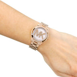  Shop Authentic Michael Kors Slim Runway Rose Gold Dial Rose Gold Steel Strap Watch for Women - MK3549 - Luxxuri