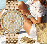  Shop Authentic Michael Kors Darci Gold Dial Gold Steel Strap Watch for Women - MK3438 - Luxxuri