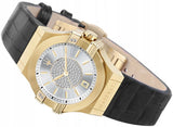  Shop Authentic Maserati Potenza Diamonds Silver Dial Black Leather Strap Watch For Women - R8851108505 - Luxxuri