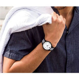  Shop Authentic Emporio Armani Kappa Analog White Dial Two Tone Nylon Strap Watch For Men - AR80004 - Luxxuri