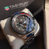  Shop Authentic Tag Heuer Formula 1 Chronograph Indy 500 Special Edition Grey Dial Silver Steel Strap Watch for Men - CAZ1016.EB0058 - Luxxuri