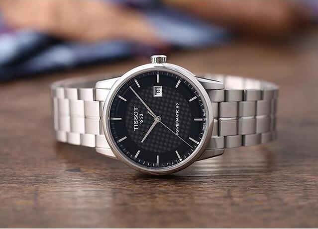  Shop Authentic Tissot Luxury Powermatic 80 Black Dial Silver Steel Strap Watch for Men - T086.407.11.201.02 - Luxxuri