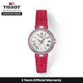  Shop Authentic Tissot Bellissima Small Lady Diamonds Mother of Pearl Dial Red Leather Strap Watch For Women - T126.010.66.113.00 - Luxxuri