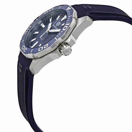 Tag Heuer Aquaracer Blue Dial Blue Rubber Strap Watch for Men - WAY111C.FT6155