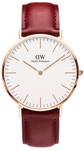  Shop Authentic Daniel Wellington Classic Suffolk White Dial Brown Leather Strap Watch For Women - DW00100120 - Luxxuri