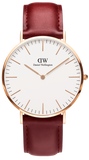  Shop Authentic Daniel Wellington Classic Suffolk White Dial Brown Leather Strap Watch For Women - DW00100120 - Luxxuri