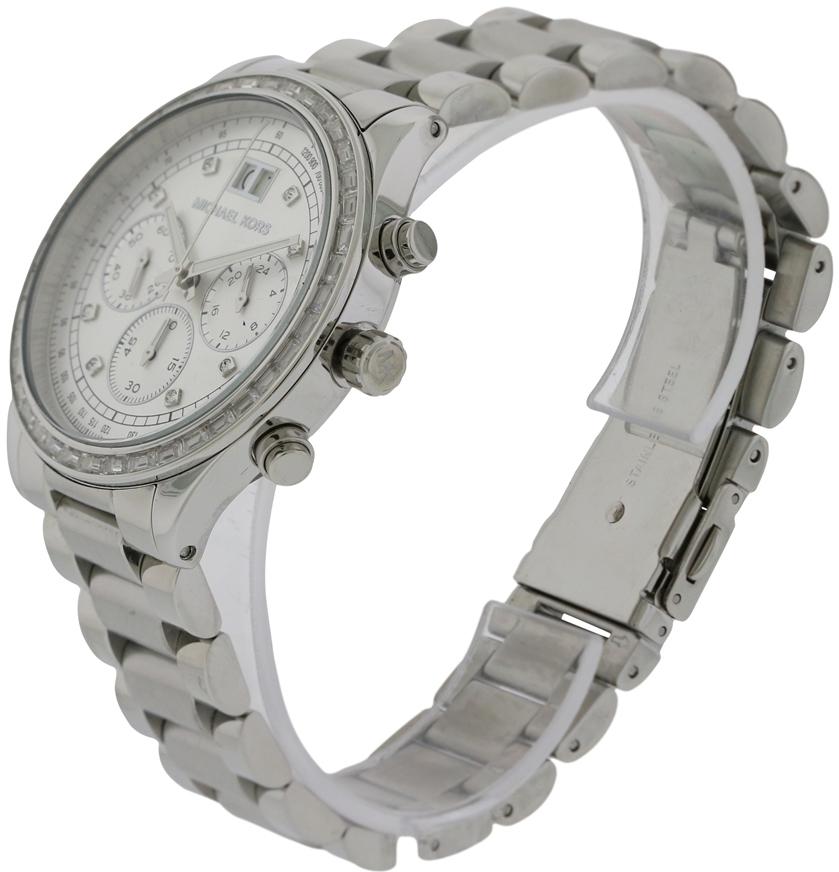  Shop Authentic Michael Kors Brinkley Diamonds Silver Dial Silver Steel Strap Watch for Women - MK6186 - Luxxuri