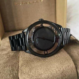  Shop Authentic Marc Jacobs Tether Transparent Black Dial Black Steel Strap Watch for Women - MBM3419 - Luxxuri