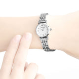  Shop Authentic Emporio Armani Gianni T Bar Mother of Pearl Dial Silver Steel Strap Watch For Women - AR1688 - Luxxuri