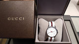  Shop Authentic Gucci G Timeless Quartz White DIal White NATO Strap Watch For Men - YA126322 - Luxxuri