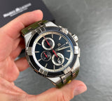  Shop Authentic Maurice Lacroix Aikon Chronograph Black Dial Green Leather Strap Watch for Men - AI1018-PVB21-330-1 - Luxxuri