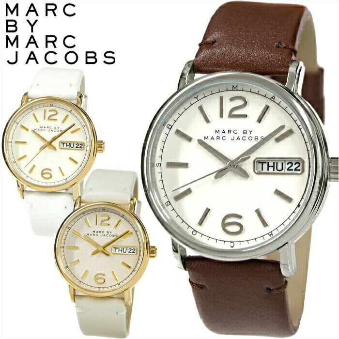  Shop Authentic Marc Jacobs Fergus White Dial Brown Leather Strap Watch for Women - MBM8649 - Luxxuri