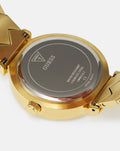  Shop Authentic Guess Rumour Quartz Gold Dial Gold Steel Strap Watch For Women - GW0613L2 - Luxxuri
