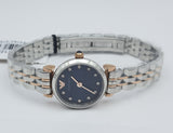  Shop Authentic Emporio Armani Gianni T Bar Quartz Blue Dial Two Tone Steel Strap Watch For Women - AR11222 - Luxxuri