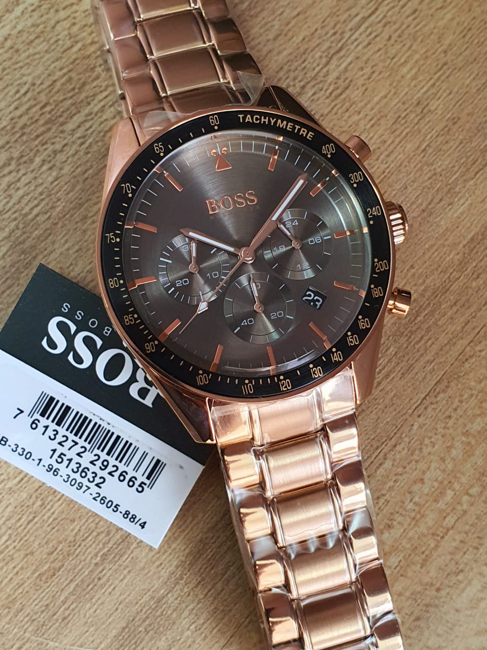  Shop Authentic Hugo Boss Trophy Grey Dial Rose Gold Steel Strap Watch for Men - 1513632 - Luxxuri