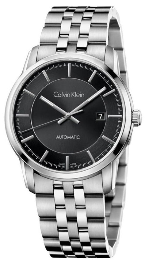  Shop Authentic Calvin Klein Infinity Black Dial Silver Steel Strap Watch for Men - K5S34141 - Luxxuri