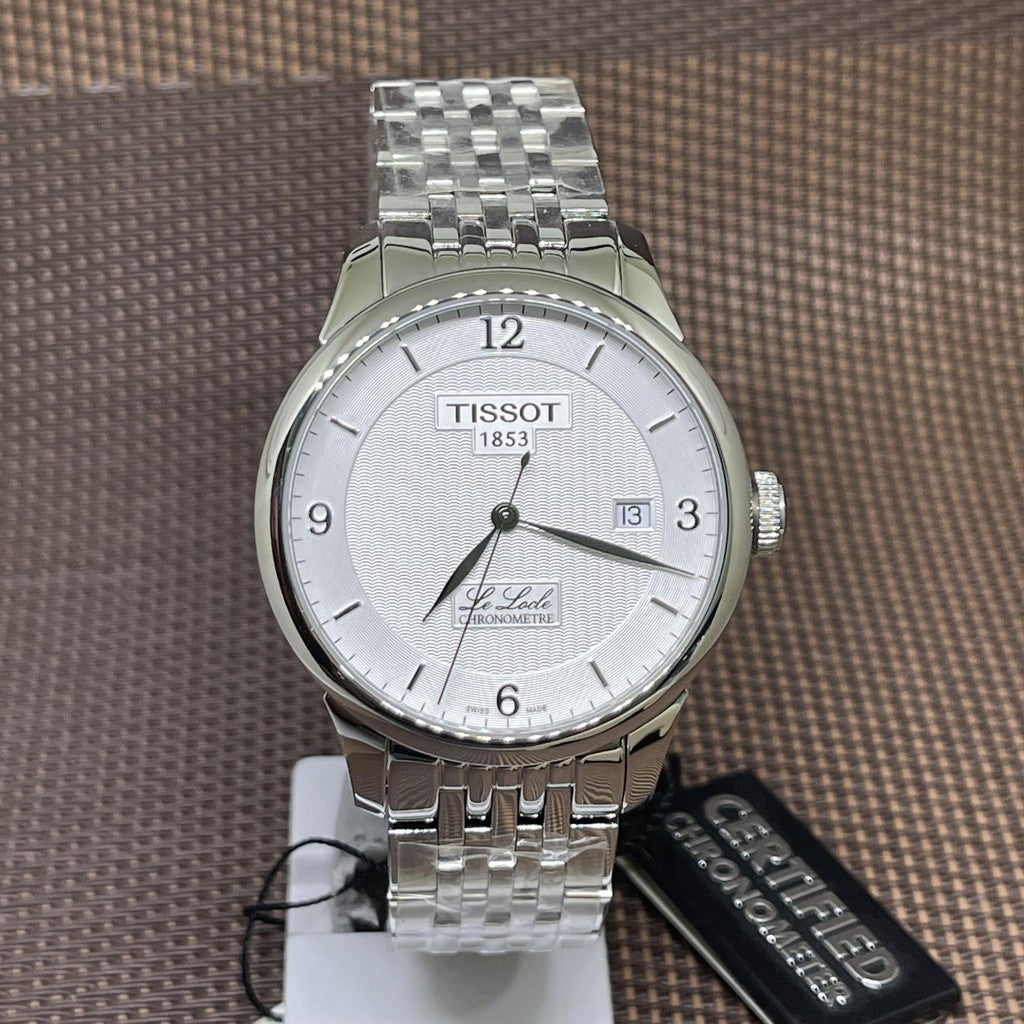  Shop Authentic Tissot Le Locle Automatic Cosc White Dial Silver Steel Strap Watch For Men - T006.408.11.037.00 - Luxxuri