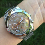  Shop Authentic Fossil Perfect Boyfriend Taupe Dial Silver Steel Strap Watch for Women - ES4146 - Luxxuri