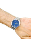  Shop Authentic Hugo Boss Governer Blue Dial Silver Steel Strap Watch for Men - 1513487 - Luxxuri