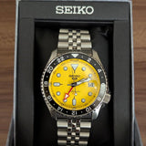  Shop Authentic Seiko 5 Sport SKX GMT US Special Creation Automatic Yellow Dial Silver Steel Strap Watch for Men - SSK017K1 - Luxxuri