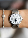  Shop Authentic Maurice Lacroix Fiaba Moonphase White Mother of Pearl Dial Silver Steel Strap Watch for Women - FA1084-SS002-170-1 - Luxxuri