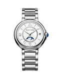  Shop Authentic Maurice Lacroix Fiaba Moonphase White Mother of Pearl Dial Silver Steel Strap Watch for Women - FA1084-SS002-170-1 - Luxxuri
