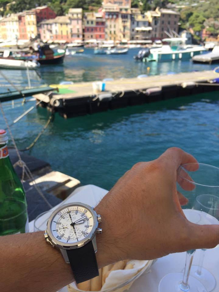  Shop Authentic IWC Aquatimer Chronograph White Dial Black Rubber Strap Watch for Men - IW376801 - Luxxuri