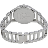  Shop Authentic Calvin Klein Stately Silver Dial Silver Steel Strap Watch for Women - K3G2312W - Luxxuri