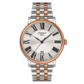 Tissot T Classic Carson Premium Silver Dial Two Tone Steel Strap Watch For Men - T122.410.22.033.00