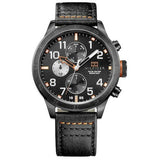  Shop Authentic Tommy Hilfiger Trent Multifunction Black Dial Black Leather Strap Watch for Men - 1791136 - Luxxuri