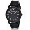  Shop Authentic Emporio Armani Luigi Quartz Black Dial Black Silicon Strap Watch For Men - AR11071 - Luxxuri