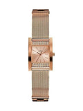  Shop Authentic Guess Nouveau Diamonds Rose Gold Dial Rose Gold Mesh Bracelet Watch for Women - W0127L3 - Luxxuri