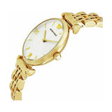  Shop Authentic Emporio Armani Gianni T Bar Silver Dial Gold Stainless Steel Strap Watch For Women - AR1877 - Luxxuri