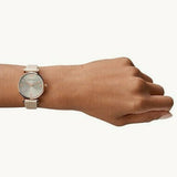 Shop Authentic Emporio Armani Gianni T Bar Quartz White Dial Beige Leather Strap Watch For Women - AR1927 - Luxxuri