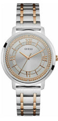  Shop Authentic Guess Montauk Silver Dial Two Tone Steel Strap Watch For Women - W0933L6 - Luxxuri