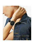  Shop Authentic Calvin Klein Full Moon Black Dial Black Leather Strap Watch for Women - K8Y231C1 - Luxxuri