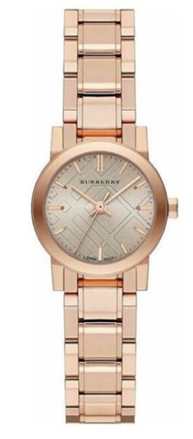  Shop Authentic Burberry The City Nude Dial Rose Gold Steel Strap Watch for Women - BU9228 - Luxxuri