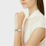  Shop Authentic Emporio Armani Gianni T Bar Quartz Crystals White Dial Rose Gold Steel Strap Watch For Women - AR11406 - Luxxuri