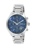  Shop Authentic Hugo Boss Grand Prix Blue Dial Silver Steel Strap Watch for Men - 1513478 - Luxxuri