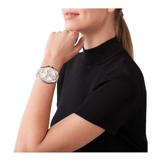  Shop Authentic Michael Kors Whitney Chronograph Silver Dial Two Tone Steel Strap Watch For Women - MK7225 - Luxxuri